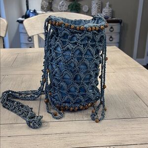 Free People Macrame Crossbody Bag
